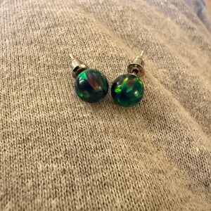 Opal from New Zealand Stud Earrings